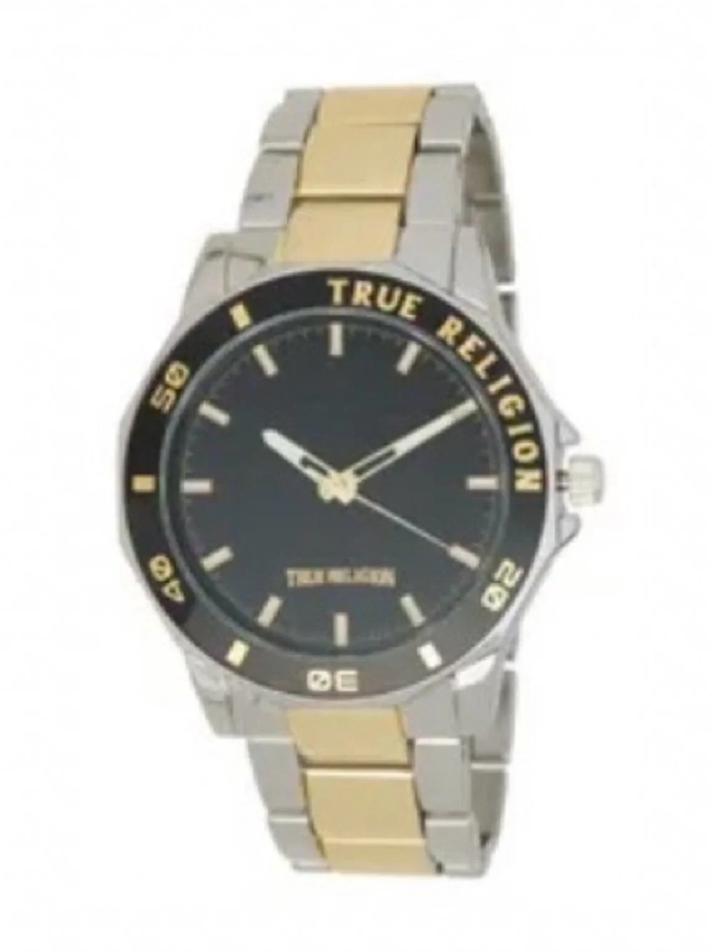True Religion Two-Tone Black Dial Men's Quartz Watch 43mm